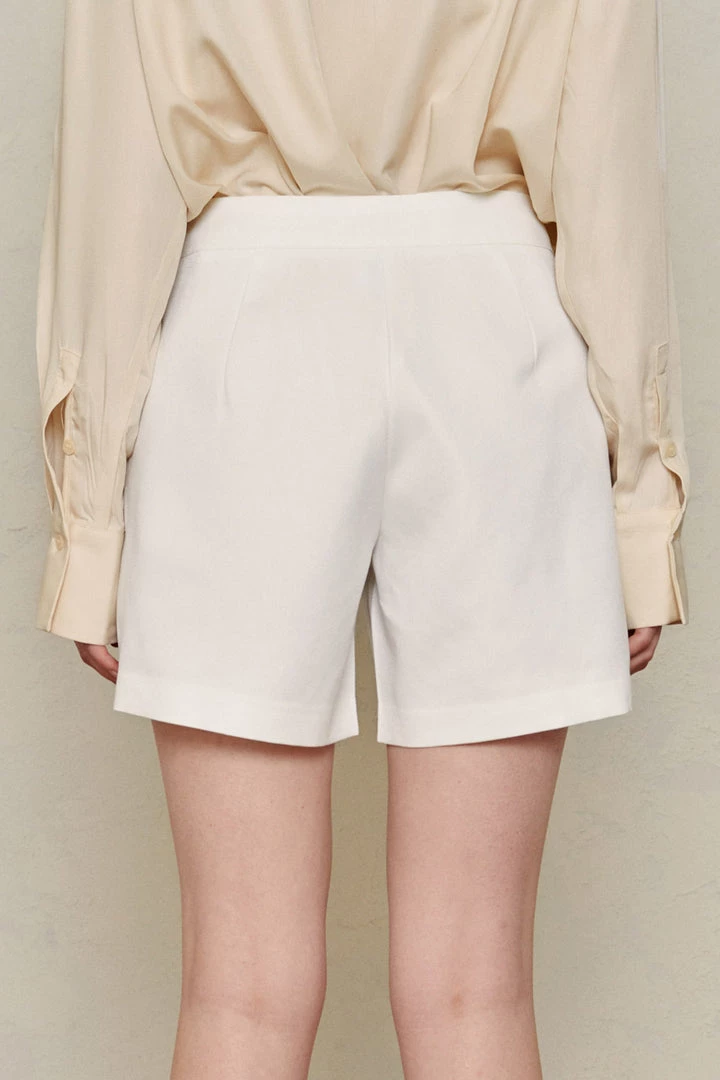 STORETS Sustainable Recycled Poly Pintucked Shorts