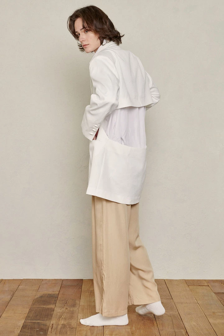 STORETS Sustainable Recycled Poly Cut-Out Blazer