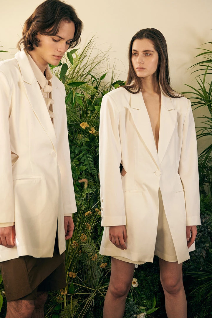 STORETS Sustainable Recycled Poly Cut-Out Blazer