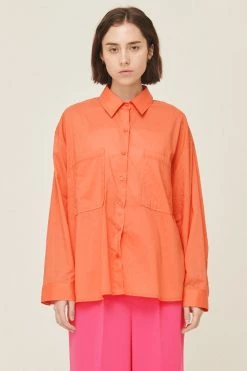 STORETS CLOTHING Sophia Relaxed Fit Cotton Shirt
