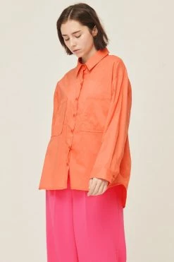 STORETS CLOTHING Sophia Relaxed Fit Cotton Shirt