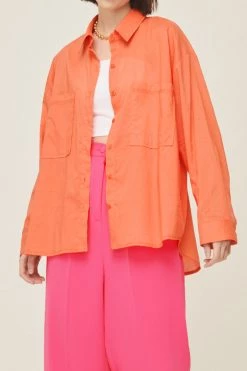 STORETS CLOTHING Sophia Relaxed Fit Cotton Shirt