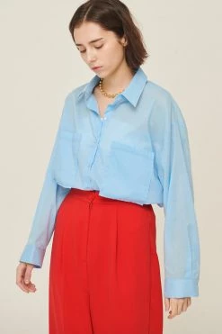 STORETS CLOTHING Sophia Relaxed Fit Cotton Shirt
