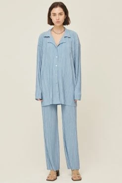 STORETS WHAT'S NEW Maria Oversized Plisse Shirt