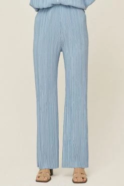 STORETS WHAT'S NEW Maria Flared Leg Plisse Pants