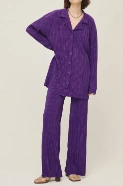 STORETS Maria Oversized Plisse Shirt WHAT'S NEW