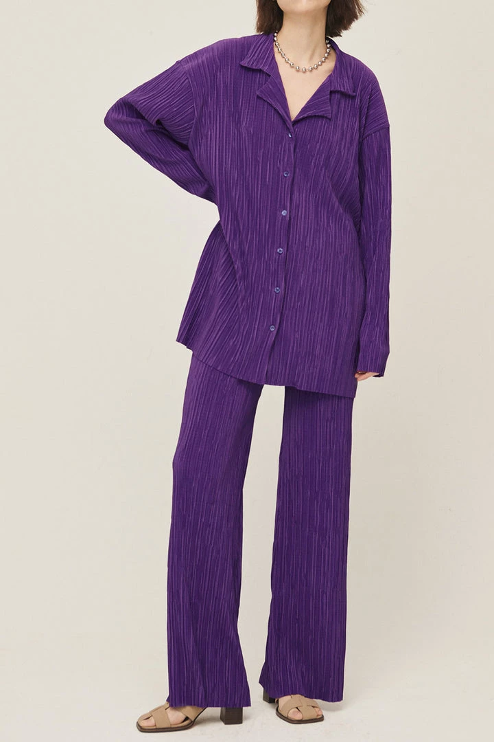 STORETS Maria Oversized Plisse Shirt WHAT'S NEW