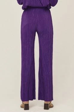 STORETS Maria Flared Leg Plisse Pants WHAT'S NEW