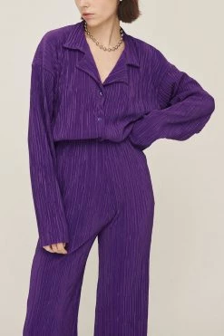 STORETS Maria Oversized Plisse Shirt WHAT'S NEW