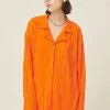 STORETS Maria Oversized Plisse Shirt WHAT'S NEW