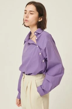 STORETS CLOTHING Rafaela Asymmetric Buttoned Shirt