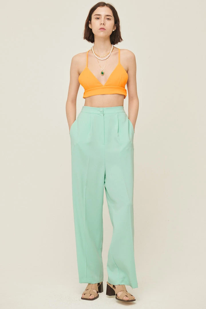 STORETS Jania High Wide Leg Pants CLOTHING