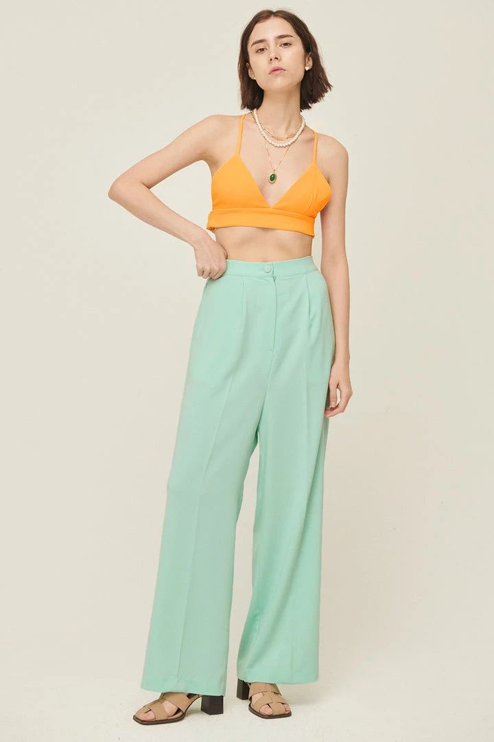 STORETS Jania High Wide Leg Pants CLOTHING