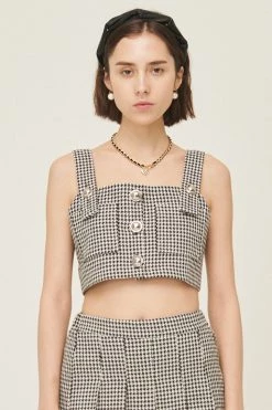 STORETS Haley Buttoned Crop Top