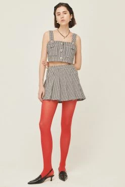 STORETS Haley Buttoned Crop Top