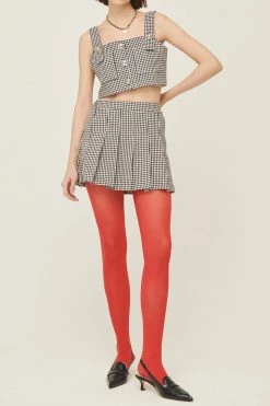 STORETS Haley Houndstootch Pleated Skort WHAT'S NEW