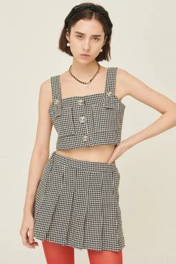 STORETS Haley Buttoned Crop Top