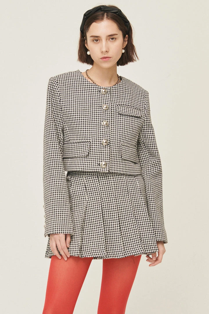 STORETS WHAT'S NEW Haley Houndstooth Jacket