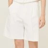 STORETS CLOTHING Ruby Pintucked Bermuda Shorts
