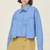 STORETS Kaitlyn Cropped Pocket Shirt CLOTHING