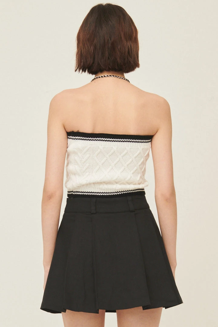 STORETS Lisa Contrast Trim Bolero Cardigan CLOTHING