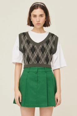 STORETS Loretta Argyle Cropped Vest