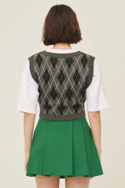 STORETS Loretta Argyle Cropped Vest