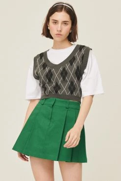 STORETS Loretta Argyle Cropped Vest