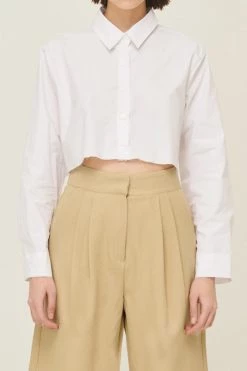 STORETS WHAT'S NEW Suzan Frayed Hem Shirt