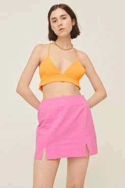 STORETS Sabrina Slit Mini Skirt