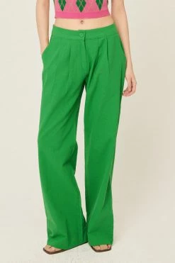 STORETS WHAT'S NEW Sabrina Pintucked Wide Pants
