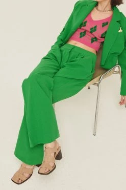 STORETS WHAT'S NEW Sabrina Pintucked Wide Pants