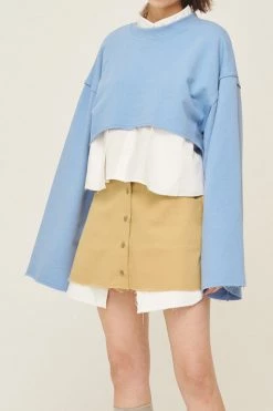 STORETS CLOTHING Sarah Arch Cropped Sweatshirt