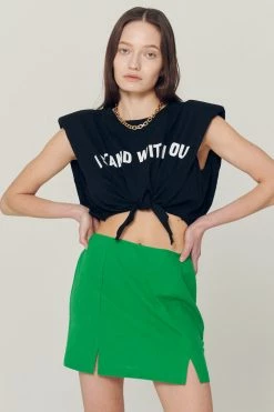 STORETS Sustainable Re:born Stella Padded Tie Up T-Shirt