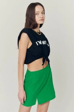 STORETS Sustainable Re:born Stella Padded Tie Up T-Shirt