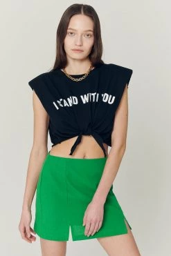 STORETS Sustainable Re:born Stella Padded Tie Up T-Shirt