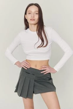 STORETS CLOTHING Diana Cup Detail Long Sleeve Top