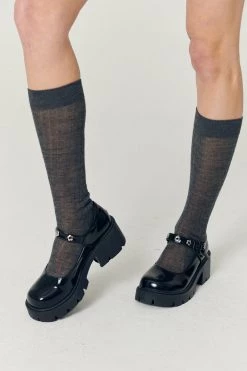 STORETS Melly Flower Platform Mary Jane Shoes ACCESSORIES