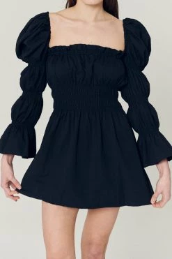 STORETS WHAT'S NEW Clare Balloon Sleeve Mini Dress