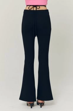 STORETS Della String Slit Bootcut Pants