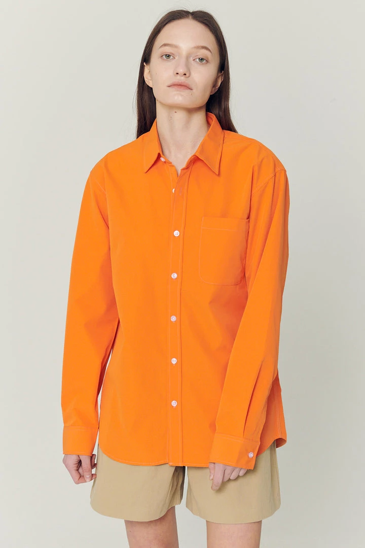 STORETS WHAT'S NEW Leah Boyfriend Buttoned Shirt