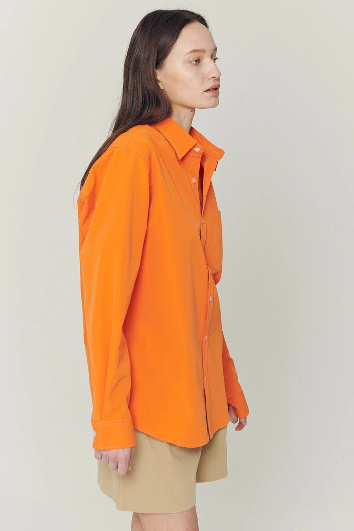 STORETS WHAT'S NEW Leah Boyfriend Buttoned Shirt