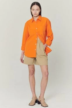 STORETS WHAT'S NEW Laylin Pintucked Bermuda Shorts