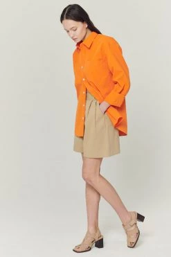 STORETS WHAT'S NEW Laylin Pintucked Bermuda Shorts