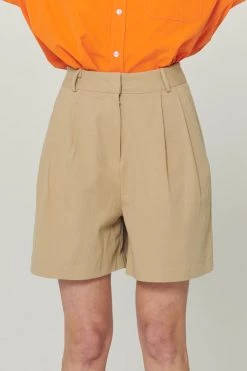 STORETS WHAT'S NEW Laylin Pintucked Bermuda Shorts