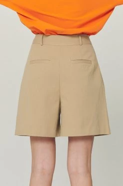 STORETS WHAT'S NEW Laylin Pintucked Bermuda Shorts