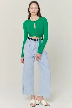 Storets Mely Buttoned Wrap Top CLOTHING