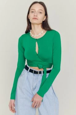 Storets Mely Buttoned Wrap Top