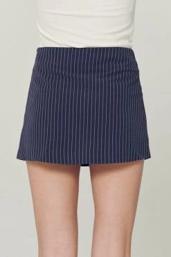 STORETS WHAT'S NEW Etti Low-rise Striped Mini Skirt