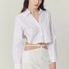 STORETS Mila Back String Crop Shirt